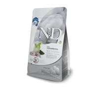 FARMINA N&D White Dog Adult Medium & Maxi 7 kg bar rayé, spiruline & fenouil pour chiens adultes + FARMINA N&D White Dental Treat Coat Sea Bass Medium/Maxi 100 g (7 pcs) GRATUIT