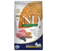 Farmina Ned Low Grain Canne Mini Épeautre Avoine Agneau Myrtille 800 Gr
