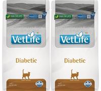 FARMINA Vet life Diabetic Cat aliments secs pour chats atteints de diabète sucré 2 x 2 kg