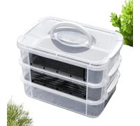 Farming Box - Kit de culture de de farine pour aliments vivants | Transparent empilable avec dessus en , substrat naturel inclus, système d'élevage à démarrage rapide pour les amateurs