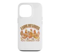 Farming I Love My Ladies Funny Chicken Lovers Coque pour iPhone 13 Pro