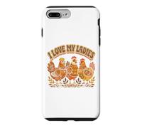 Farming I Love My Ladies Funny Chicken Lovers Coque pour iPhone 7 Plus/8 Plus