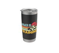 Farming In Training Tondeuse à gazon rétro Gobelet isotherme en acier inoxydable double paroi