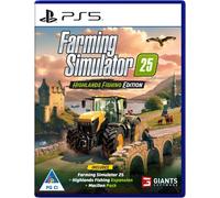 Farming Simulator 25 PS5 Jeu (Édition Pêche Highlands)