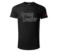 Farming Simulator Taille XXL, t-Shirt 100% Coton, Inscription Gris, avec Empreintes de pneus, Couleur Noire, simulateur agricole, Giants.008.5