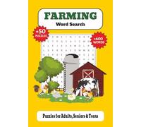 Farming Word Search Book: Word Searches about Farming, Agriculture, and Farm Life | 6x9 in · 110 Pages +50 Puzzles - Perfect for Vacations, Travel, or Free Time