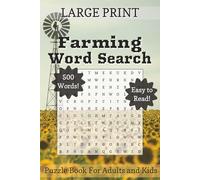 Farming Word Search: Fun Farm Themed Puzzle Book in Large Print for Every Generation
