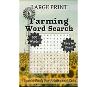 Farming Word Search: Fun Farm Themed Puzzle Book in Large Print for Every Generation - Hardcover