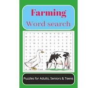 Farming Word Search Puzzle Book for Adults and Teens: Word Searches with Easy-to-Read Print about Organic Farming, Urban Gardens, Sustainable Crops & ... … Perfect Gift for Vacations & Holidays