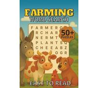 Farming Word Search Puzzle Book: Word Search with Easy-to-Read Prints about Farming, Animals, Crops, Nature and MORE | 6x9 inches, 110 pages | 50+ ... Gifts, Holidays, Road Trips and Learning Fun