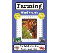 Farming Word Search Puzzle Book: Word Searches with Easy to Read Print about Farms, Animals, Country Life and More | 6x9 Inches | 114 Pages | 55+ ... Holidays, Vacations, to Improve Brain Power