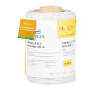 Farmland Herkules Power Fil de Clôture Électrique - 300 m de fil conducteur avec 14,4 Ohm/m - Fil robuste avec combinaison inox-cuivre - Fil de clôture pour tous types d’animaux