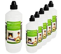 2 litres de bioéthanol Farmlight > 95 % - 96,6 % de qualité supérieure pour cheminées à l'éthanol - Torches en bambou - Sans résidus - Combustion en vrac à partir de matières premières renouvelables