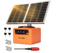 FarmNix 48KM Clôture Électrique Solaire, 0.3-1.5J, 6KV-12KV Réglable