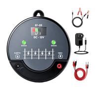 FarmNix Électrificateur de Clôture 12V, 3J 12KV Électrique 230V Portée 24km | Multiples Options d’Alimentation (Secteur/Batterie/Solaire), Chargeur de Clôture Électrique pour Fermes, Bétail et Chevau