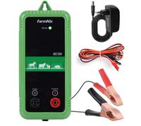 FarmNix Électrificateur de Clôture 8KM, 1J, 12V, 10KV Sortie, Faible Consommation, Compatible AC/DC/Solaire pour Jardin, Ferme et Petits Pâturages