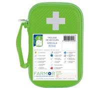 Farmor Trousse de secours Ecole petit modèle - Malette semi-rigide imperméable Verte