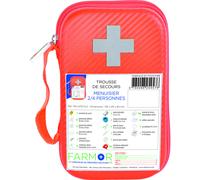 Farmour Trousse de secours Menuisier 2 à 4 personnes - Malette semi-rigide imperméable Orange
