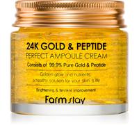 Farmstay 24K Gold & Peptide Perfect Ampoule Cream crème hydratante anti-âge 80 ml