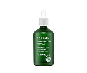 FARMSTAY Cica Farm Blemish Clear Ampoule 100 ml, fabriquée en Corée, humidifiée et régénérée, 100 ml, 100 g