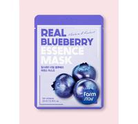 Farmstay Masque en tissu à l'extrait de myrtille Real Blueberry Essence Mask - 23 ml / 1 pc