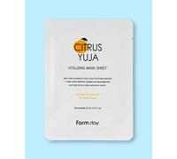 Farmstay Masque en tissu Citrus Yuja Vitalizing Mask Sheet - 23 ml / 1 pc
