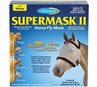 Farnam Companies Inc 100503737 Argent / Noir Supermask 2 Cr W / O oreilles Cheval