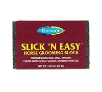 Farnam Slick 'N Easy Horse Grooming Block Removes Loose Hair/Dust/Dirt - 3 Pack