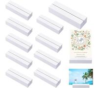 Farnirvana 10 Pièces Porte Carte Bois, Bois Support Photo Carte, Porte Menu Mariage en Support, Support Bois, pour mariages, restaurants, conférences, Banquets et Fêtes, Conférences