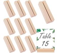Farnirvana 10 Pièces Porte Carte en Bois, Support Photo, Menu Mariage pour Restaurants, Conférences, Banquets et Fêtes