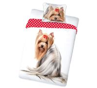 Faro 2 TLG Dog Literie coton Best Friends 008 140x200cm, Multicolore, 200 x 140 cm