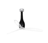 FARO 32002 Ventilateur de plafond Lorefar ETERFAN avec Moteur DC Noir Brillant