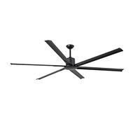 Faro Andros Très grand ventilateur de plafond noir avec moteur à courant continu, 6 vitesses