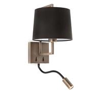Faro Barcelona 20173-03 - FRAME Applique vieil or/black avec lecteur LED