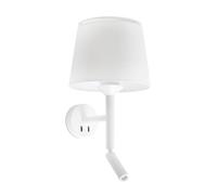 Faro Barcelona 20302-92 - SAVOY Applique avec lecteur blanc/blanc