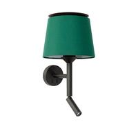 Faro Barcelona 20303-94 - SAVOY Applique avec lecteur con lettore noire/vert