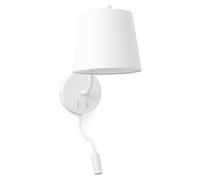 Faro Barcelona Applique BERNI 29329 blanche avec lecteur LED