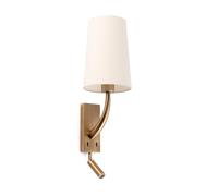 Faro Barcelona 29683-20- REM Lampe applique vieil or/beige avec lecteur LED