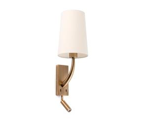 Faro Barcelona 29683-20 - REM Applique vieil or/beige avec lecteur LED