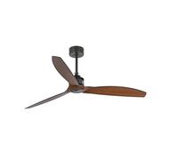 Faro Barcelona 33395 - Just Fan Ventilateur De Plafond Noir/Bois avec Moteur DC