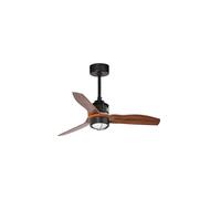 Faro Barcelona 33425-10- JUST FAN LED Ventilateur de plafond noir/bois 81cm