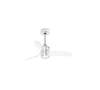 Faro Barcelona 33426-9- JUST FAN LED Ventilateur de plafond chrome/transparent 81cm