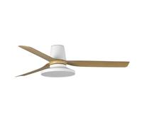 FARO BARCELONA 33829WT2W - PUNT TUB M TAK Ventilateur blanc/érable 2700 K TUYA