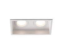 Faro Barcelona 40124 - HYDE SQ 2L Encastrable blanche carré