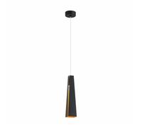 Faro Barcelona 64172 - PLUMA Lampe suspension noir et or