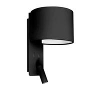 Applique Fold Avec Liseuse Led, Noire Noir