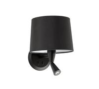 Faro Barcelona 64309-03 - CONGA Lampe applique avec lecteur noire/noire