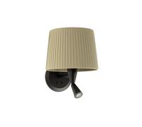 Faro Barcelona 64309-37- SAMBA Lampe applique avec lecteur noire/enrubanné vert