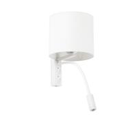 Faro Barcelona 64322 - TIRA Lampe applique blanche avec lecteur LED