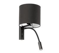 Faro Barcelona 64323 - TIRA Lampe applique noire avec lecteur LED
